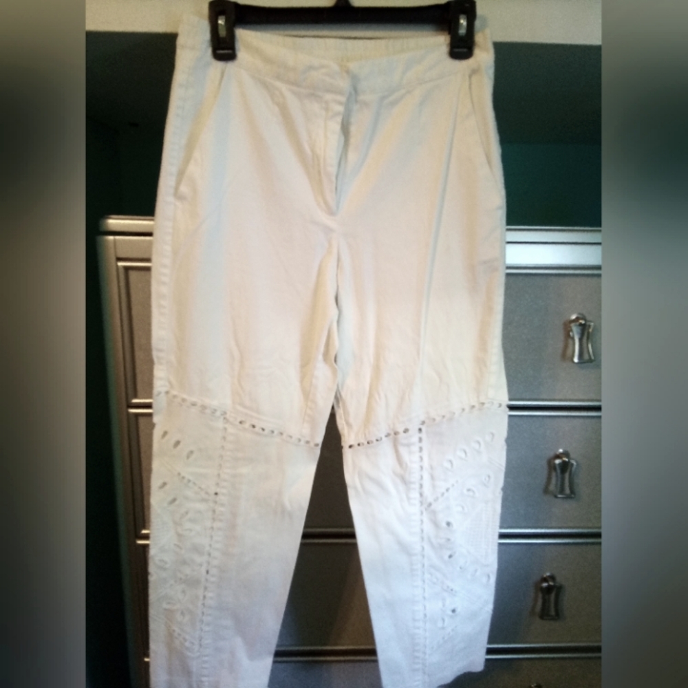 White cotton pants